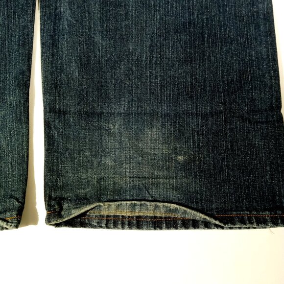 ED HARDY Jeans  sz 42  Gold Pocket Stitch  Button-Fly  Straight-Leg  Bootcut VGC - Picture 6 of 12